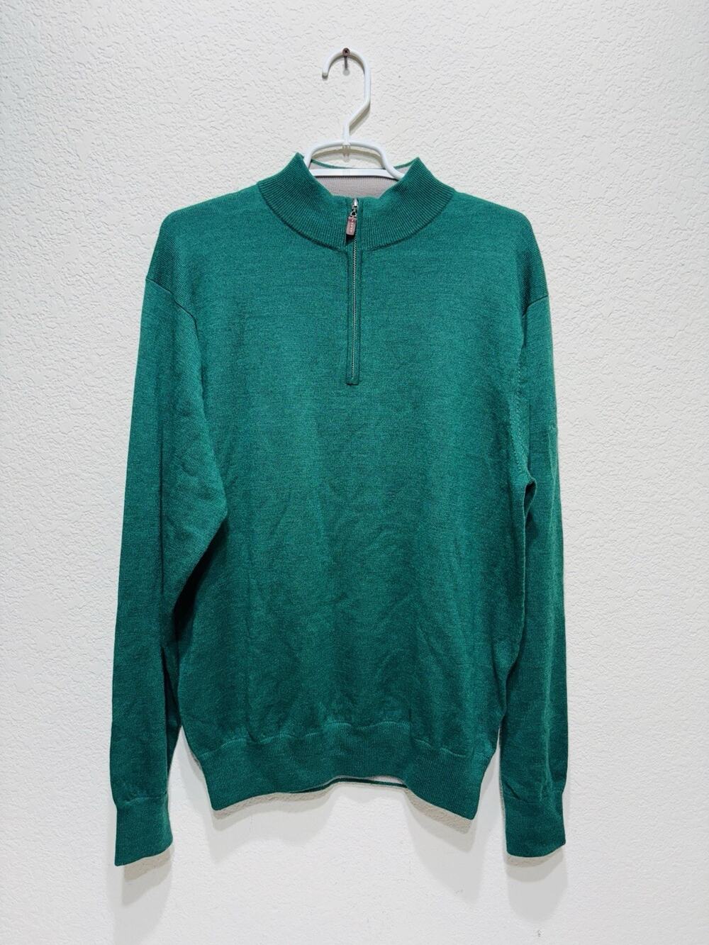 Peter Millar Merino Wool Quarter Zip Pronghorn Golf Medium